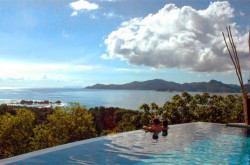 voyage de noces domaine de l'orangeraie hotel la digue seychelles vue villa presidentielle