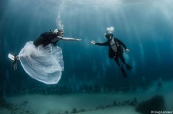 mariage subaquatique monegasque